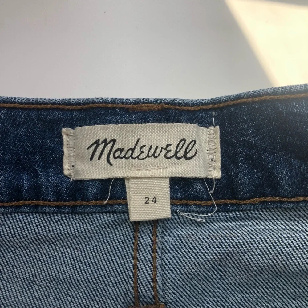 Madewell Stretch Denim Straight Mini Skirt Size 24